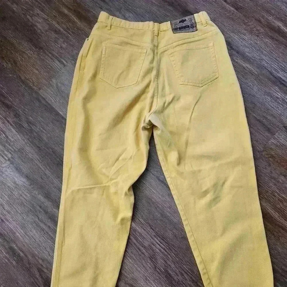 Gitano👖90’s Vintage Denim High Waist Jeans golden Yellow Womens 34/20W - Picture 6 of 6